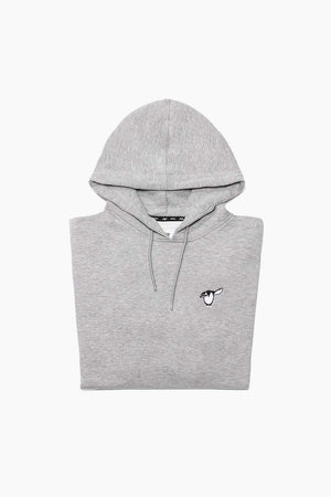 Salute Pinguin hoodie grau fair produziert gefalten