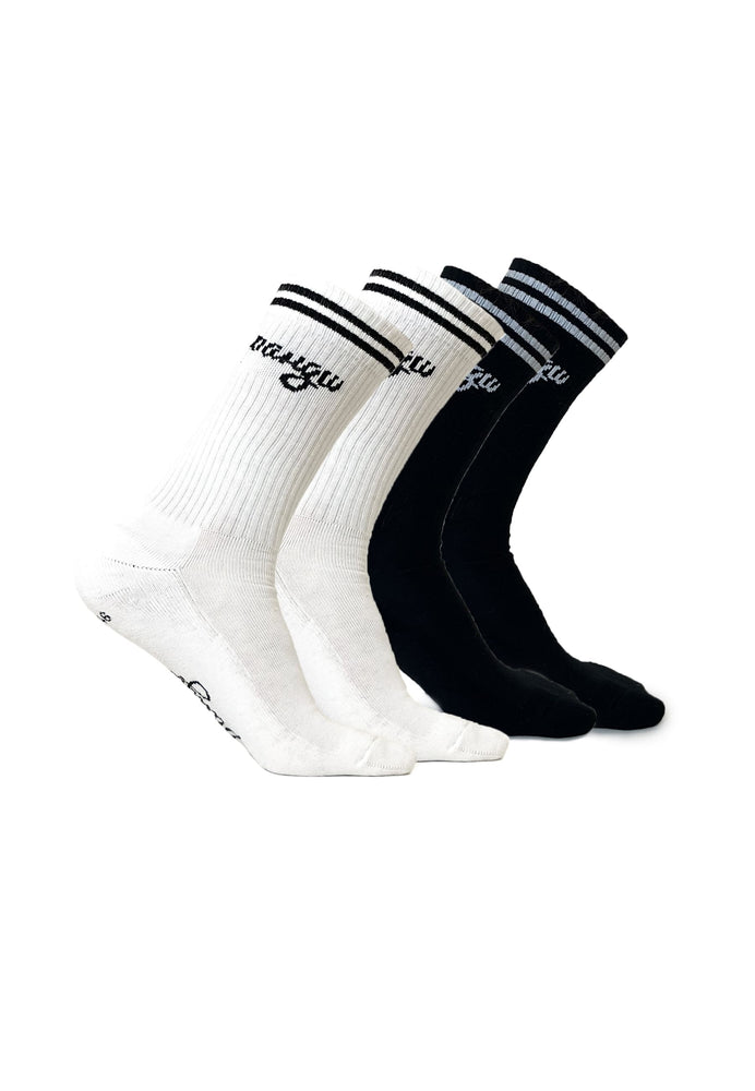 Classic pangu Retro Socken Bio-Baumwolle Set Black-White - Socken - Pangu